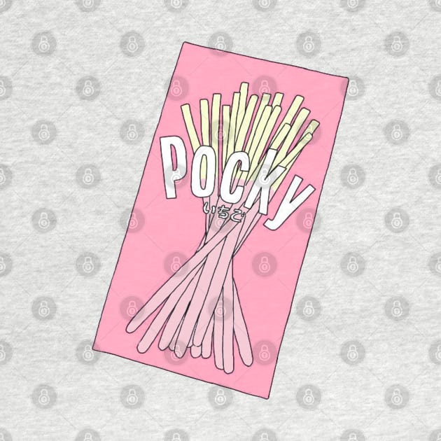 Kawaii Strawberry Pocky by PeachPantone